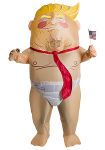 Adult Inflatable Overinflated Ego Politician Costume w/ Sound