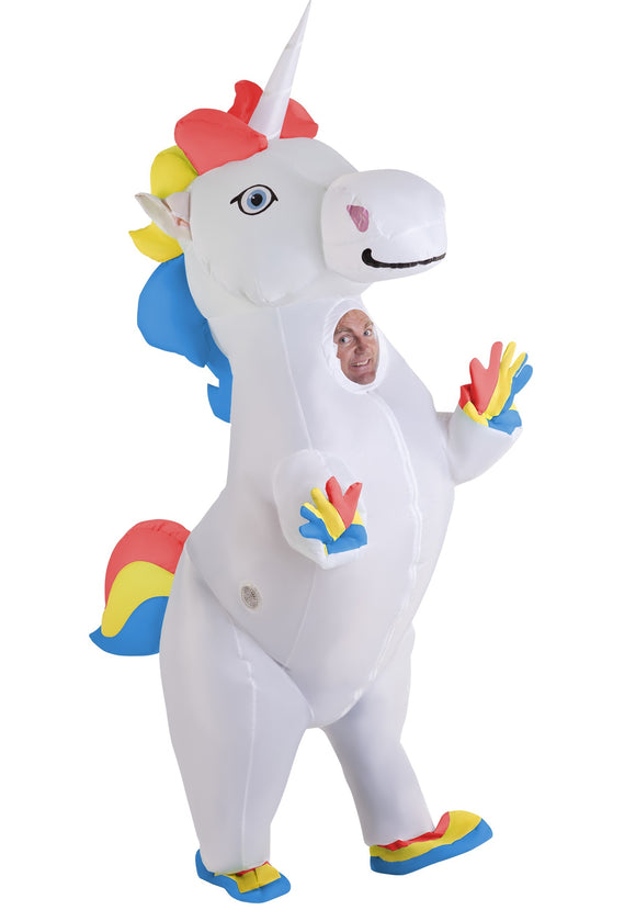 Adult Inflatable Funny Prancing Unicorn Costume