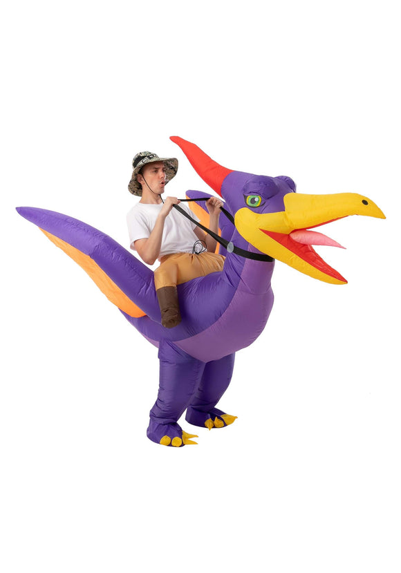 Inflatable Adult Riding-A-Pteranodon Costume