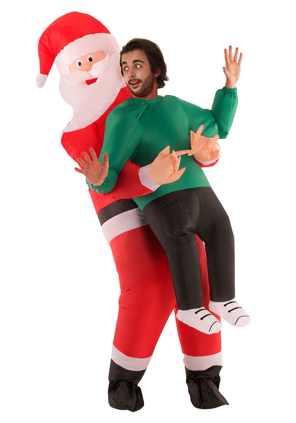 Inflatable Santa Pick Me Up Adult Costume