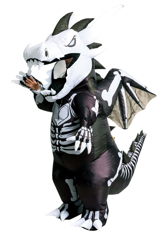 Inflatable Adult Skeleton Dragon Costume