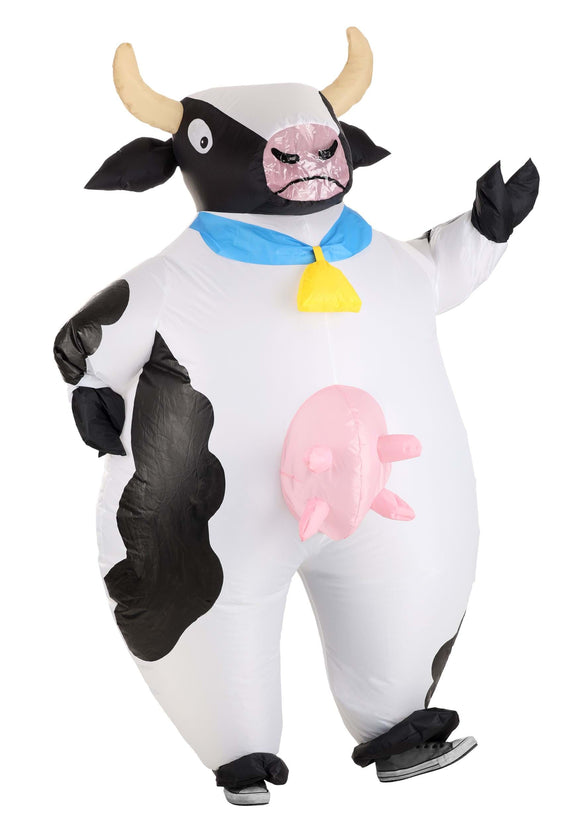 Inflatable Spotted Cow Adult Costume