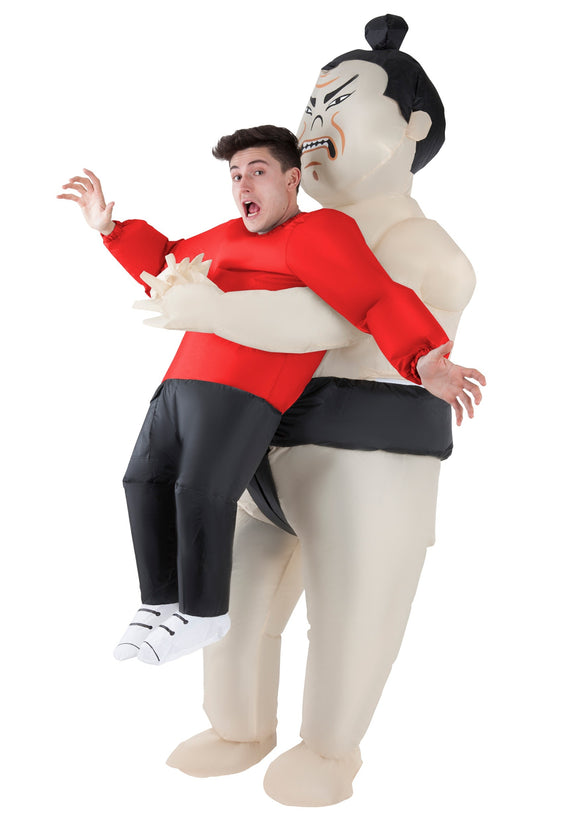 Inflatable Sumo Wrestler Pick Me Up Adult Costume