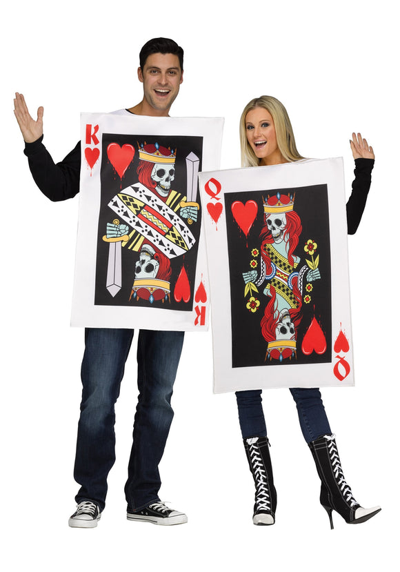 Adults King & Queen of Hearts Costume