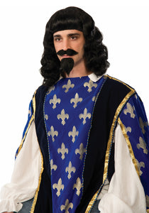 Adult Musketeer Wig & Goatee Set