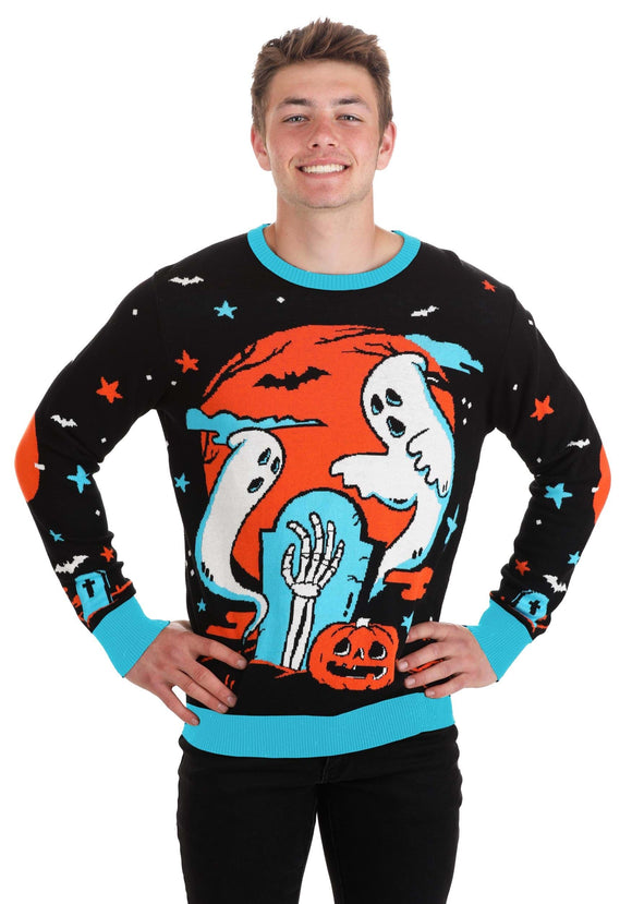 Neon Halloween Adult Sweater