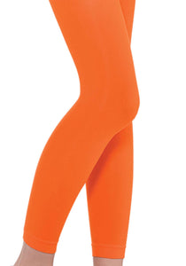 Orange Adult Footless Tights