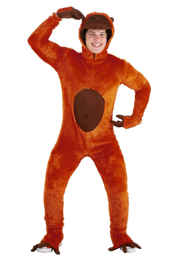 Orange Orangutan Adult Costume