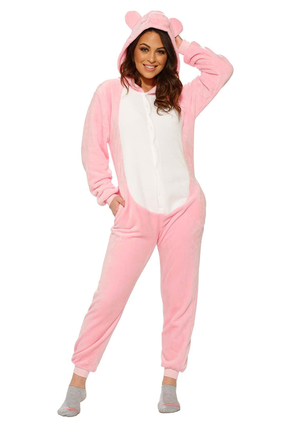 Pink Pig Onesie for Adults