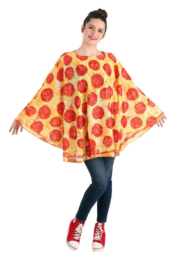 Pizza Poncho Costume for Adults
