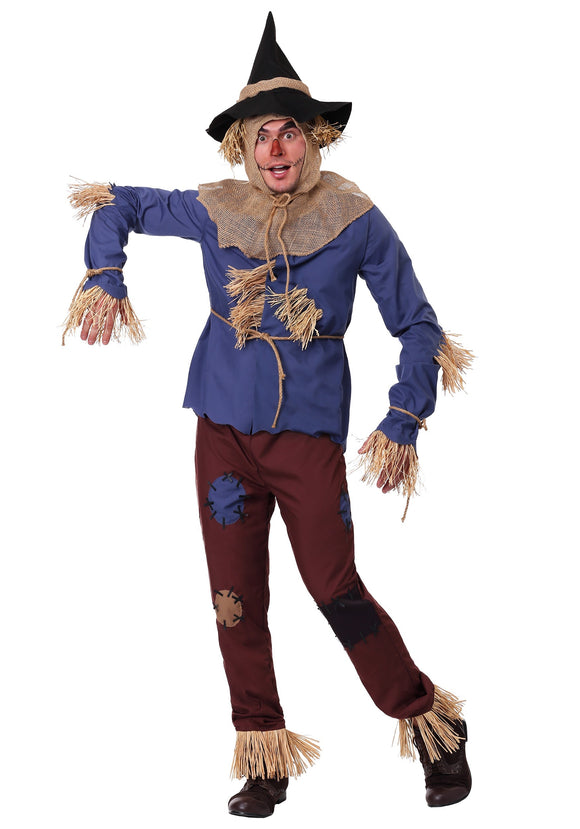Adult Patchwork Scarecrow Plus Size Costume