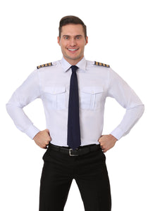 Pilot Uniform Costume Shirt Plus Sizes