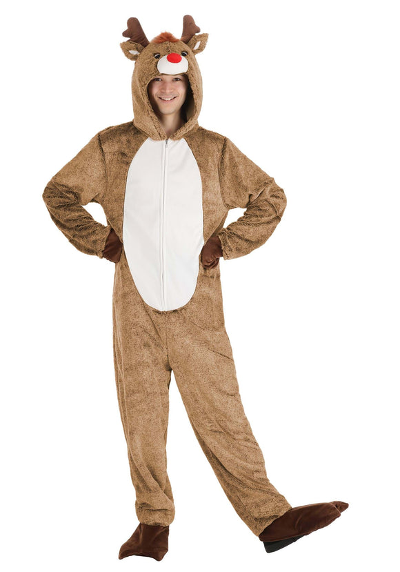 Plush Reindeer Adult Costume