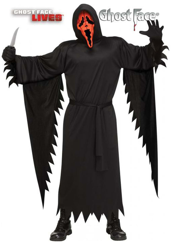 Pumpkin Ghost Face Adult Costume