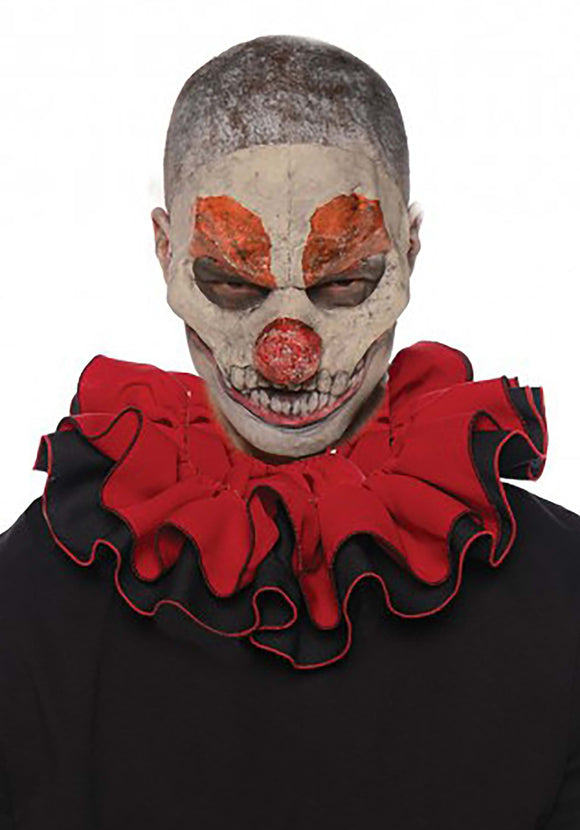 Red Clown Ruffled Adult Collar