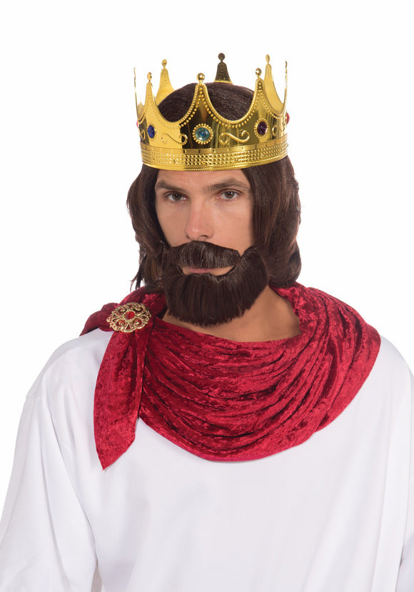 Adult Royal King Wig And Beard Set