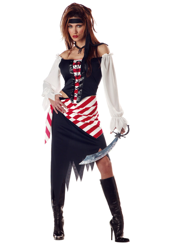 Adult Ruby the Pirate Beauty Costume - Ladies Pirate Costumes