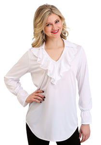 Women's Ruffled Pirate Blouse