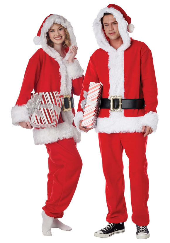 Adult Santa's Red Jumpsuit Costume
