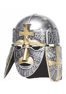 Silver Adult Crusader Helmet