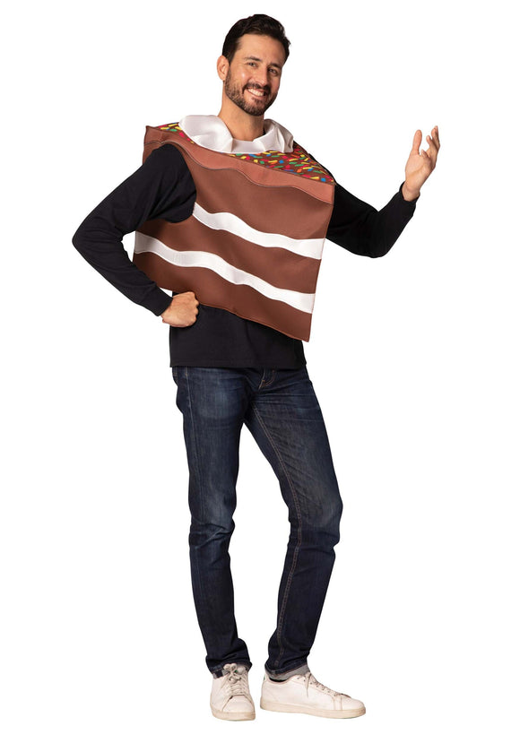 Slice of Chocolate Cake Adult Costume