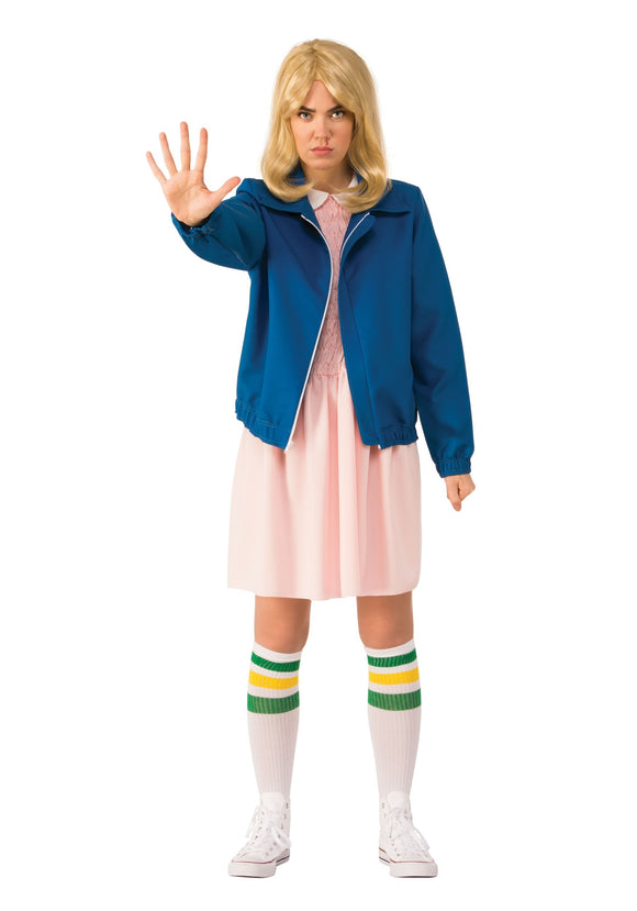 Stranger Things Eleven Blue Jacket Adult Costume