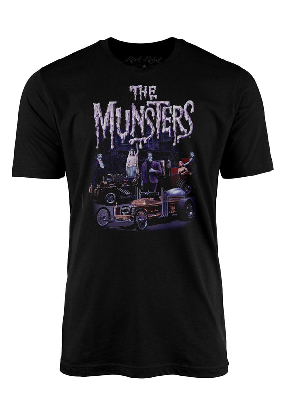 The Munsters Family Car Graphic T-Shirt