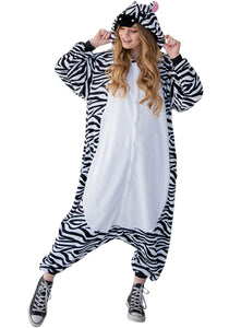 Zebra Yumio Pajama Costume for Adults