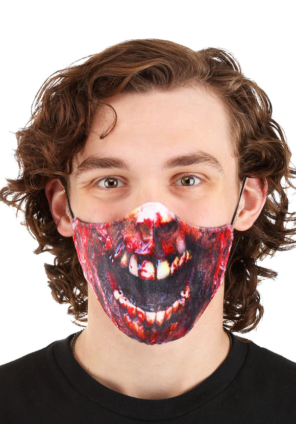 Zombie Sublimated Face Mask for Adults