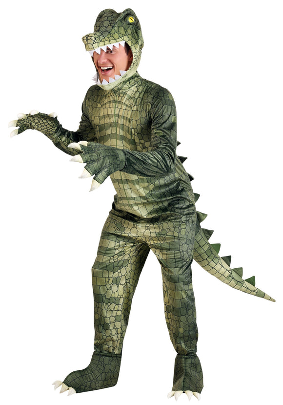 Adult's Plus Size Dangerous Alligator Costume