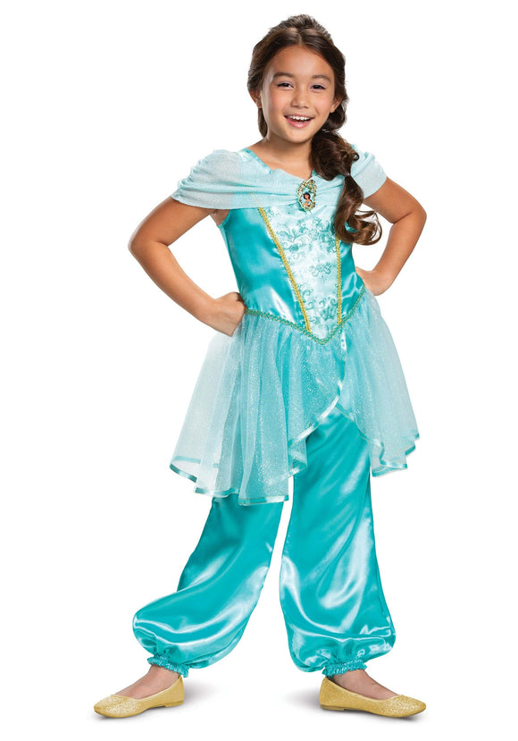 Girls Aladdin Jasmine Classic Costume