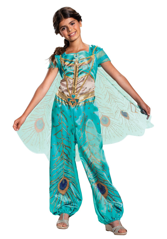 The Aladdin Live Action Girls Jasmine Classic Costume
