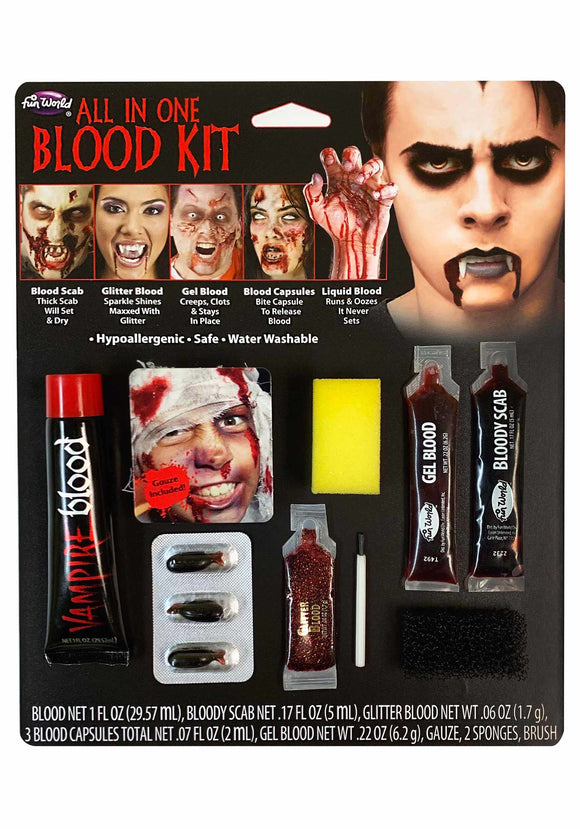 All in One Costume Blood Makeup Kit