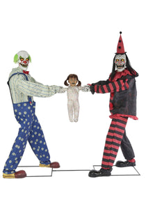 Animated Tug of War Clown Prop