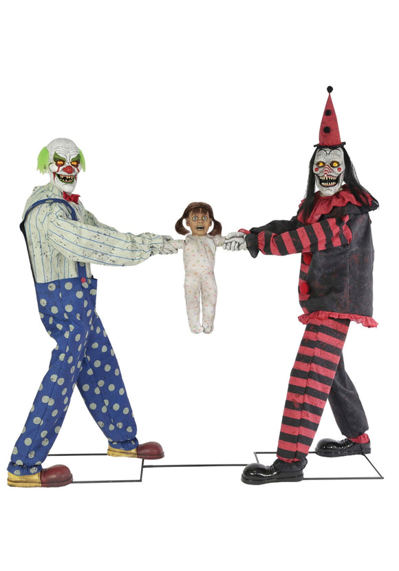 Animated Tug of War Clown Prop