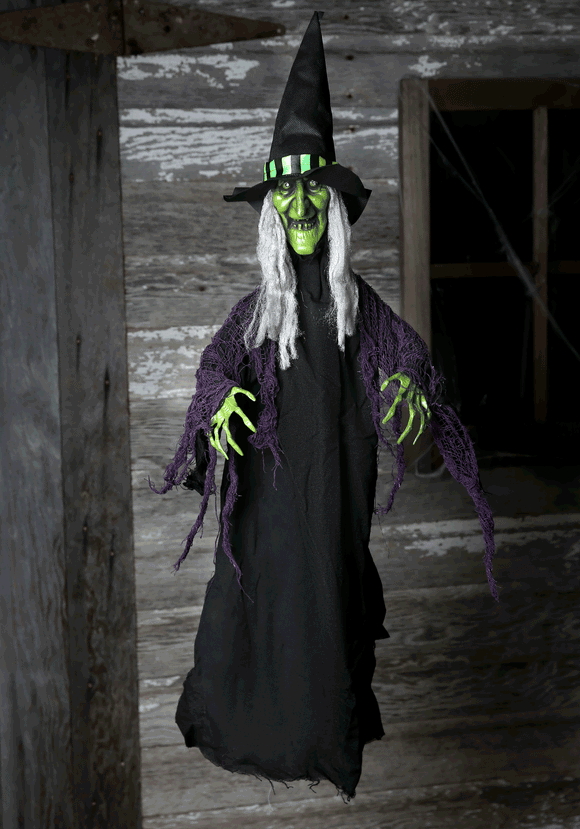 Hanging Witch Animated Prop