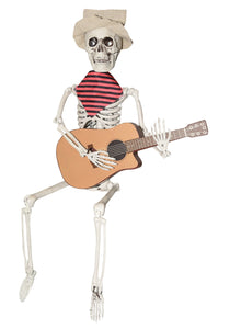 Animated Skeleton w/ Guitar Decoration