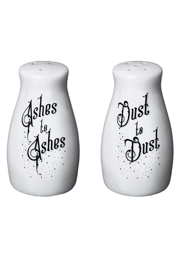 Salt and Pepper Ashes to Ashes and Dust to Dust Shakers