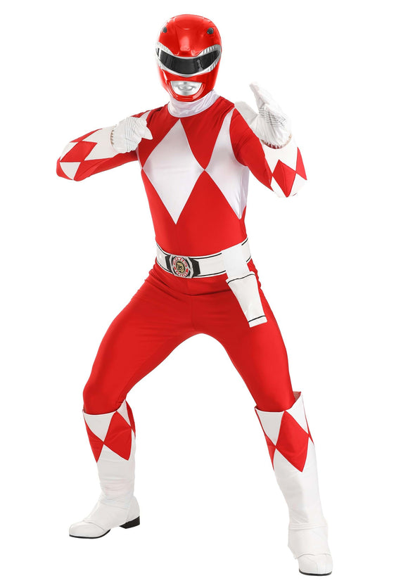 Authentic Power Rangers Red Ranger Adult Costume