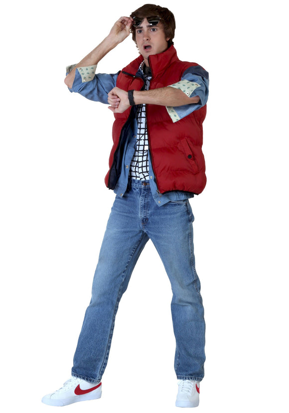 Back to the Future Marty McFly Plus Size Costume for Men