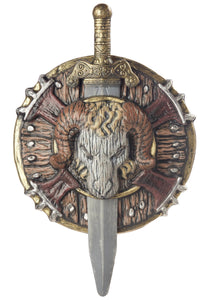 Barbarian Combat Shield and Sword