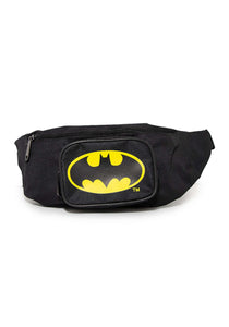 Batman Bat Signal Double Zipper Fanny Pack Bag