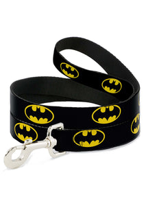 Batman Shield Black/Yellow Dog Leash