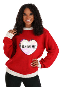 Adult Valentine's Day Be Mine Sweater