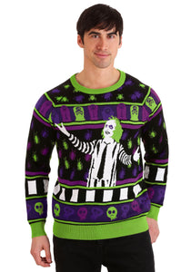 Adult Beetlejuice It's Showtime! Halloween Sweater