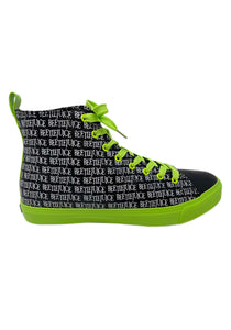 Beetlejuice Printed Logo Hi-Top Sneakers for Adults