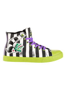 Striped Beetlejuice Unisex Sneakers