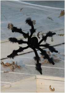 Black 20 inch Poseable Spider - Spider Halloween Decorations