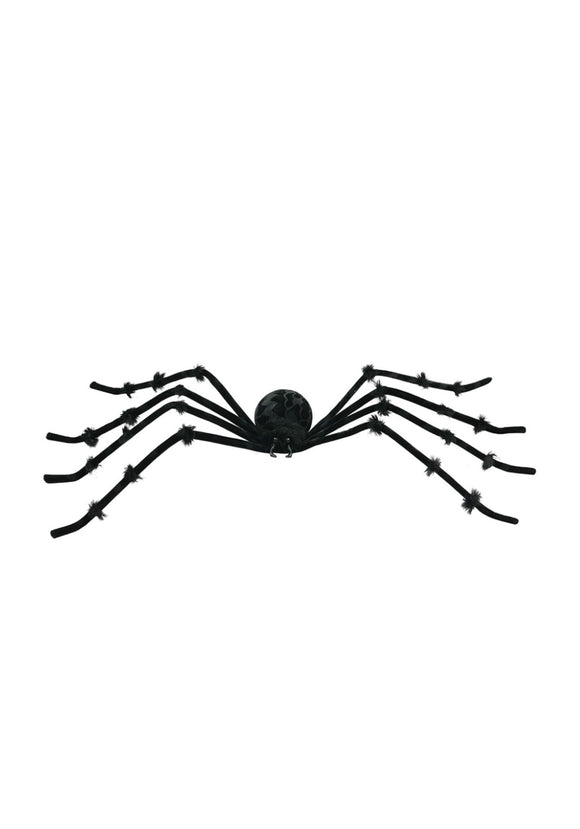 Poseable Black 50-Inch Spider Decoration