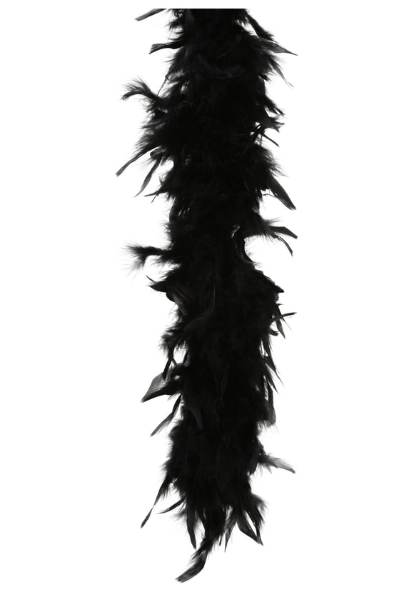 Black 80 Gram Feather Boa